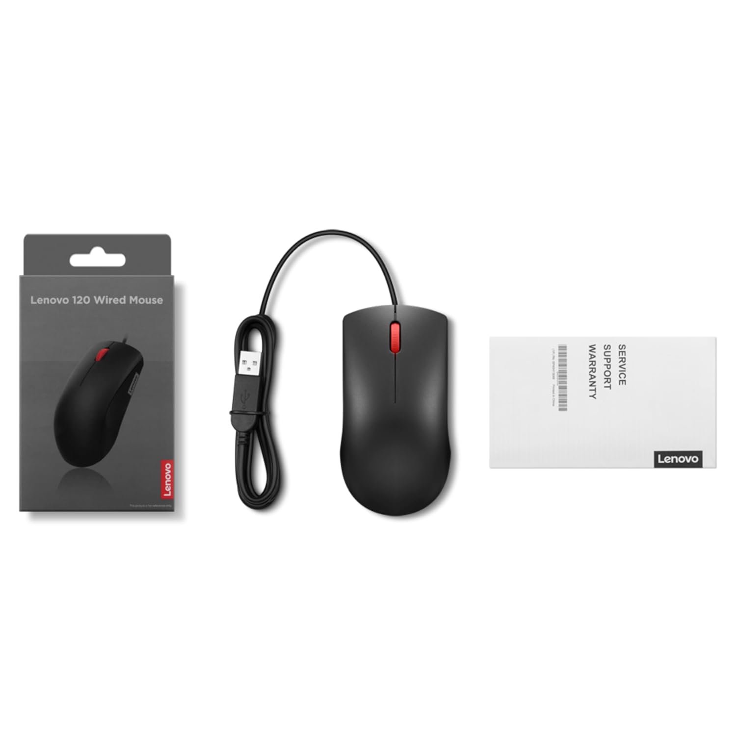 Lenovo 120 Wired Mouse - Image 3