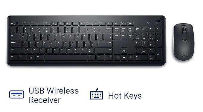 Dell KM3322W Wireless USB Keyboard & Mouse Combo - Image 5