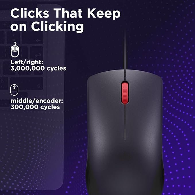 Lenovo 120 Wired Mouse - Image 6