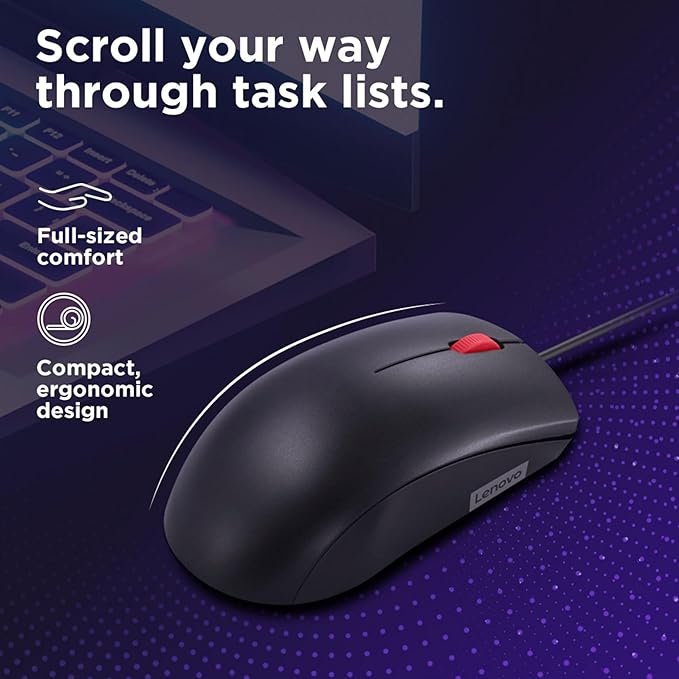 Lenovo 120 Wired Mouse - Image 5