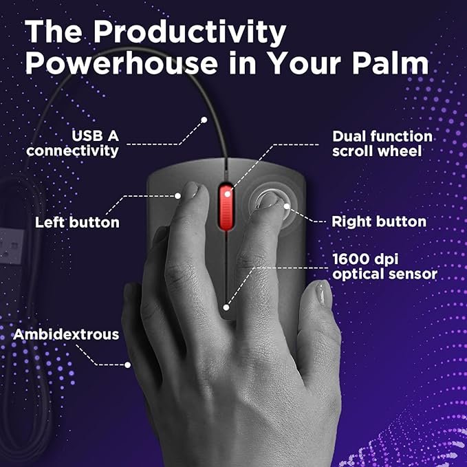 Lenovo 120 Wired Mouse - Image 7