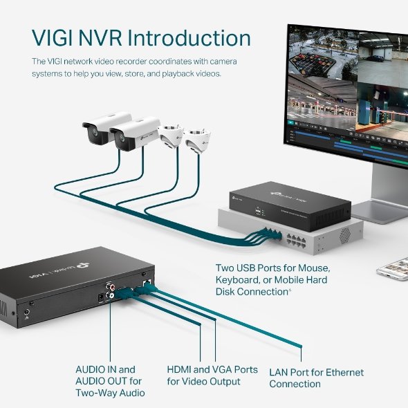 TP-Link VIGI 8 Channel NVR for IP Cameras - Image 4