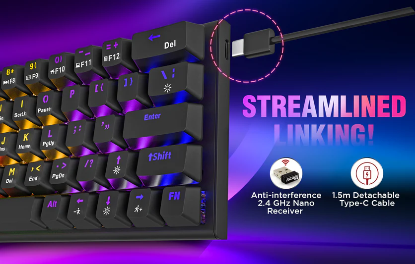 Caliber Pro Mechanical Wireless Keyboard - Image 4